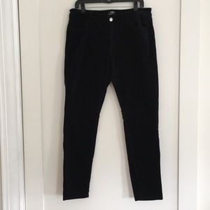 LOFT Black Curvy skinny cords